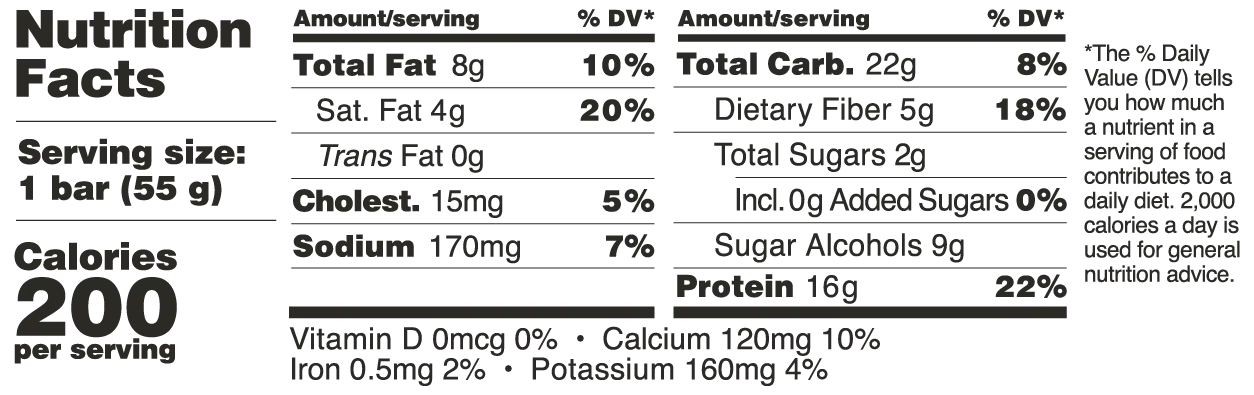 barebells soft protein bar minty chocolate nutrition facts