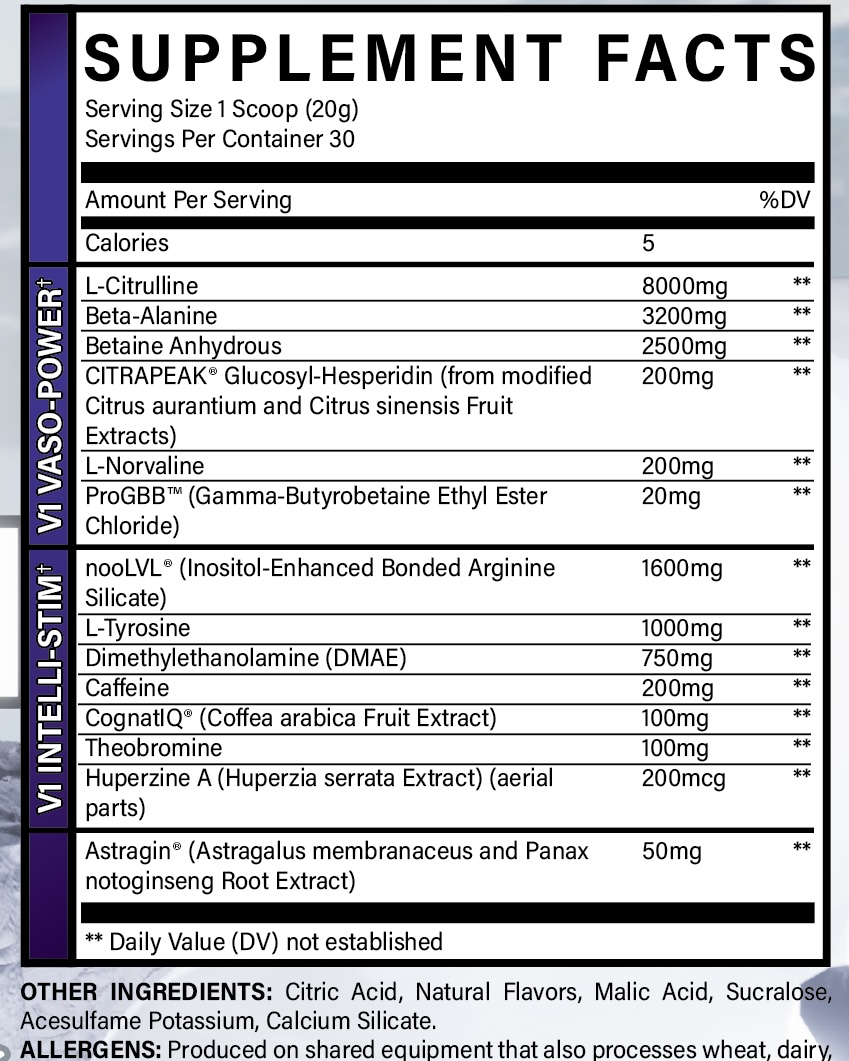 V1 4.0 Pre-workout SFP