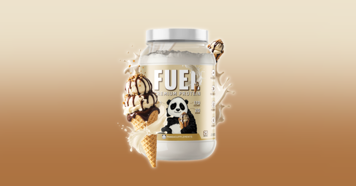 Panda Sundae Cone Protein