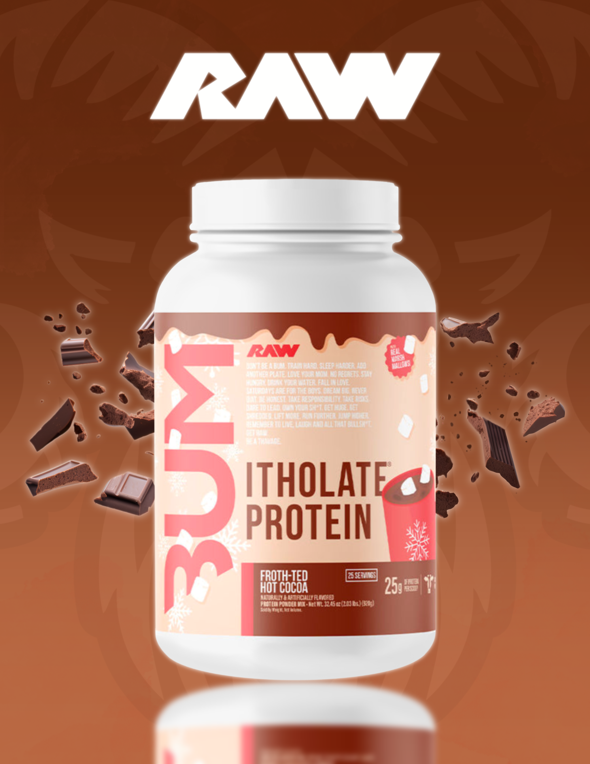 Raw Froth-Ted Hot Cocoa protein