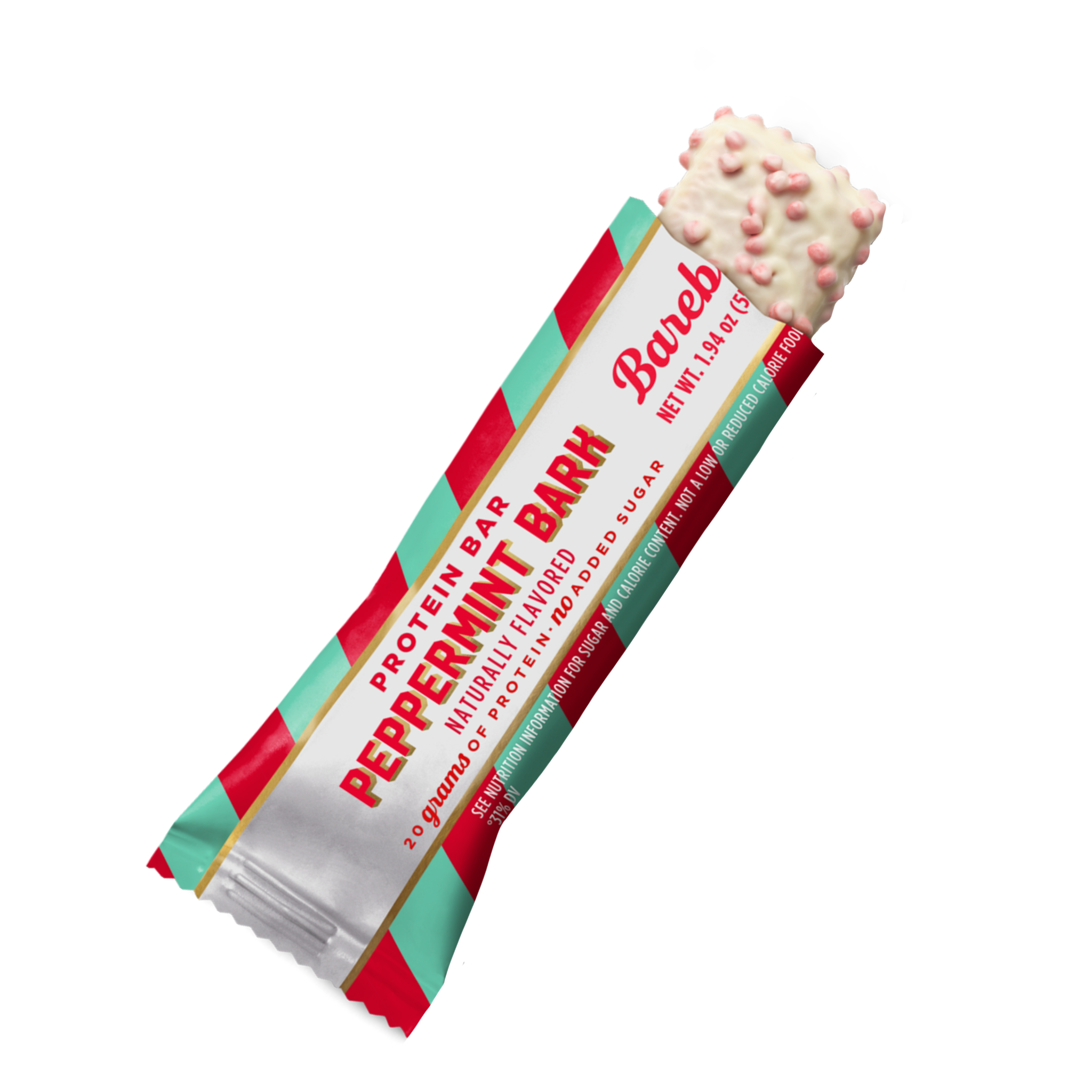 barebells peppermint bark protein bar