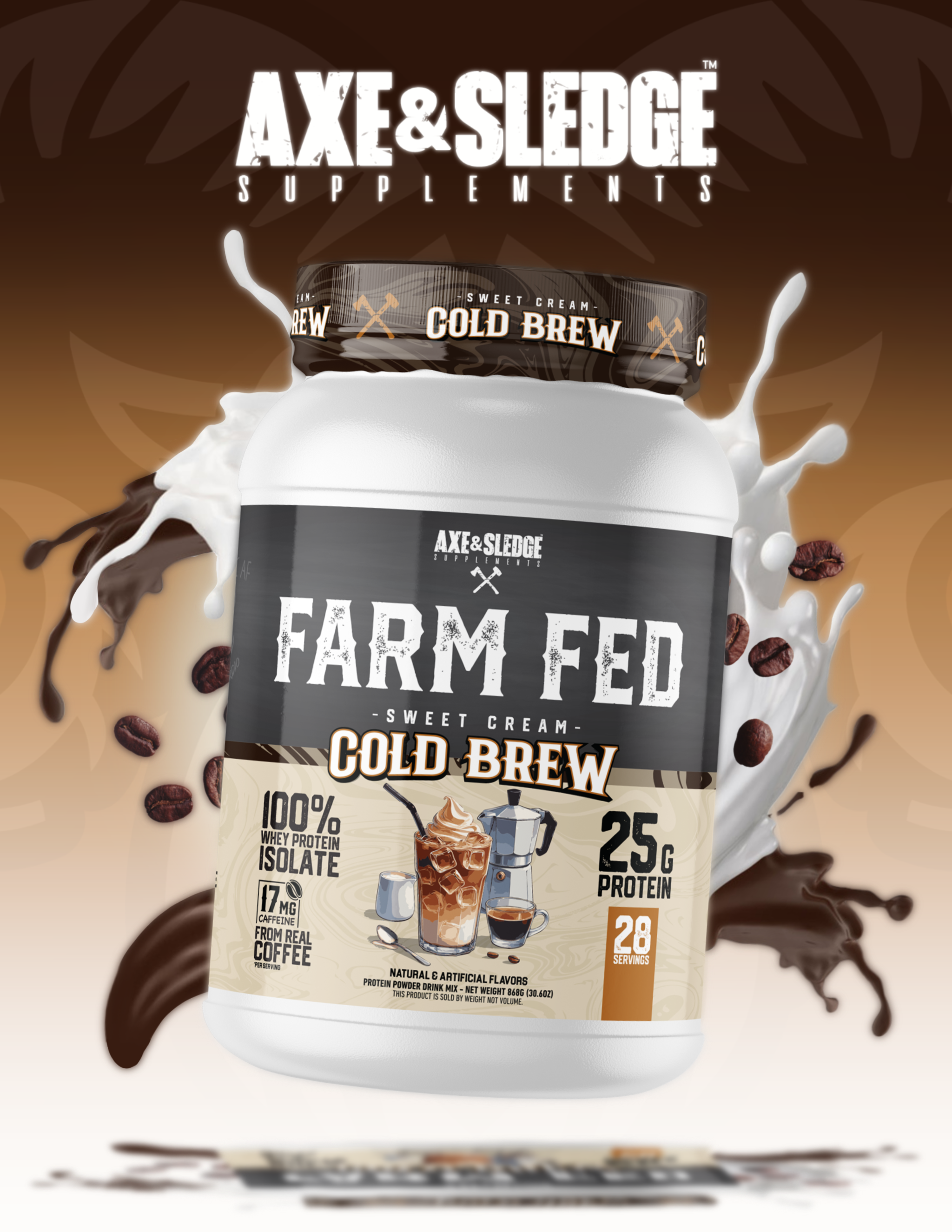 Sweet Cream Cold Brew Farm Fed Protein