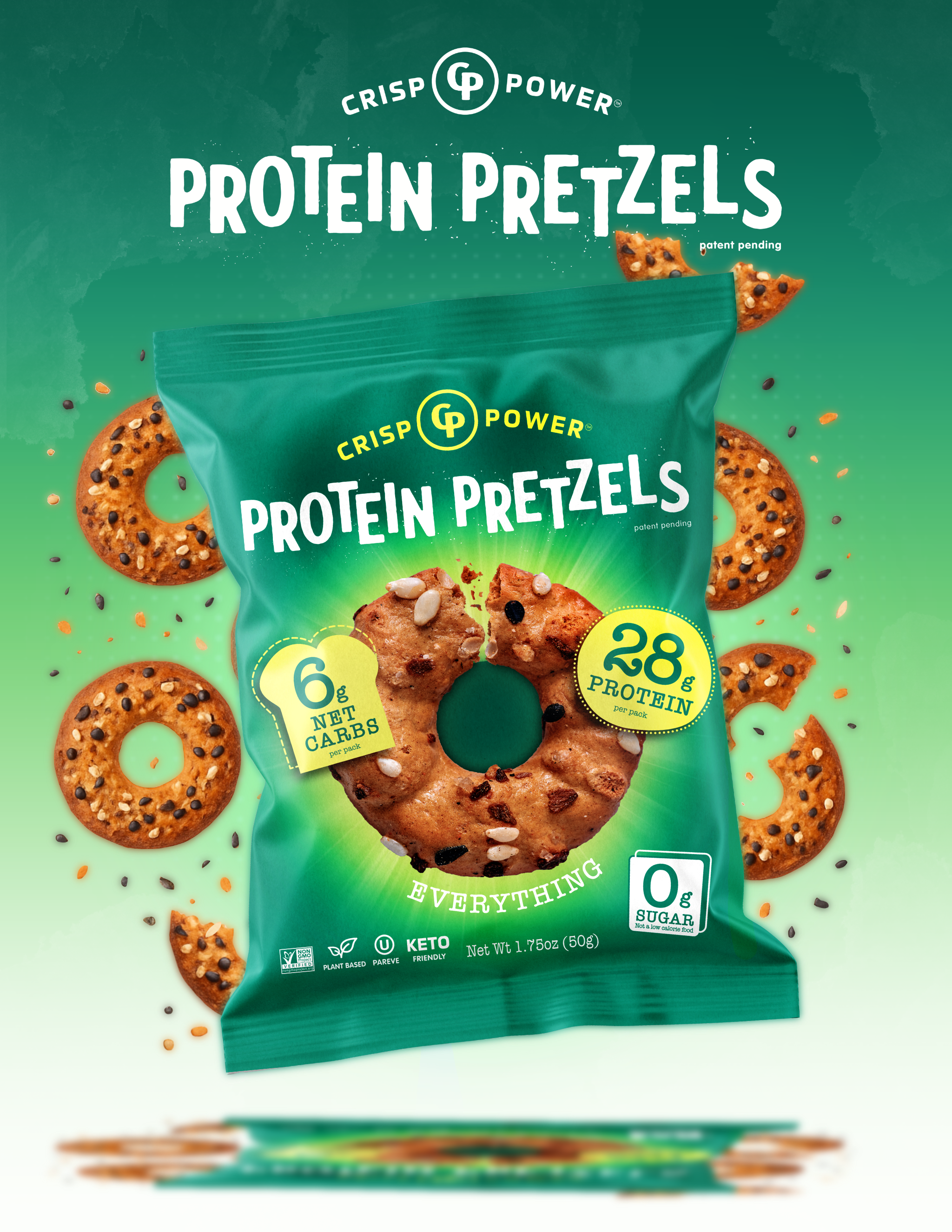 Crisp Power Protein Pretzels