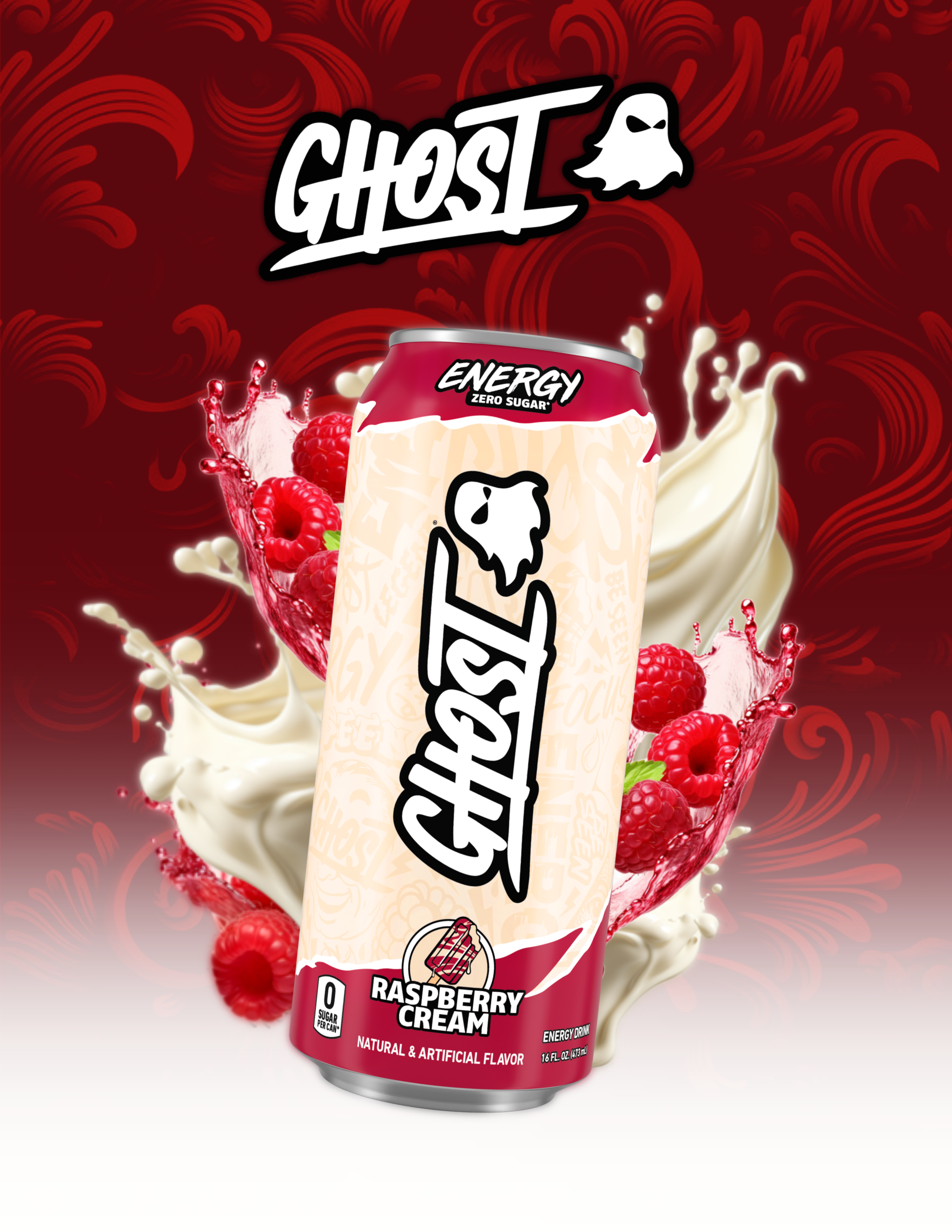 GHOST Energy Raspberry Cream