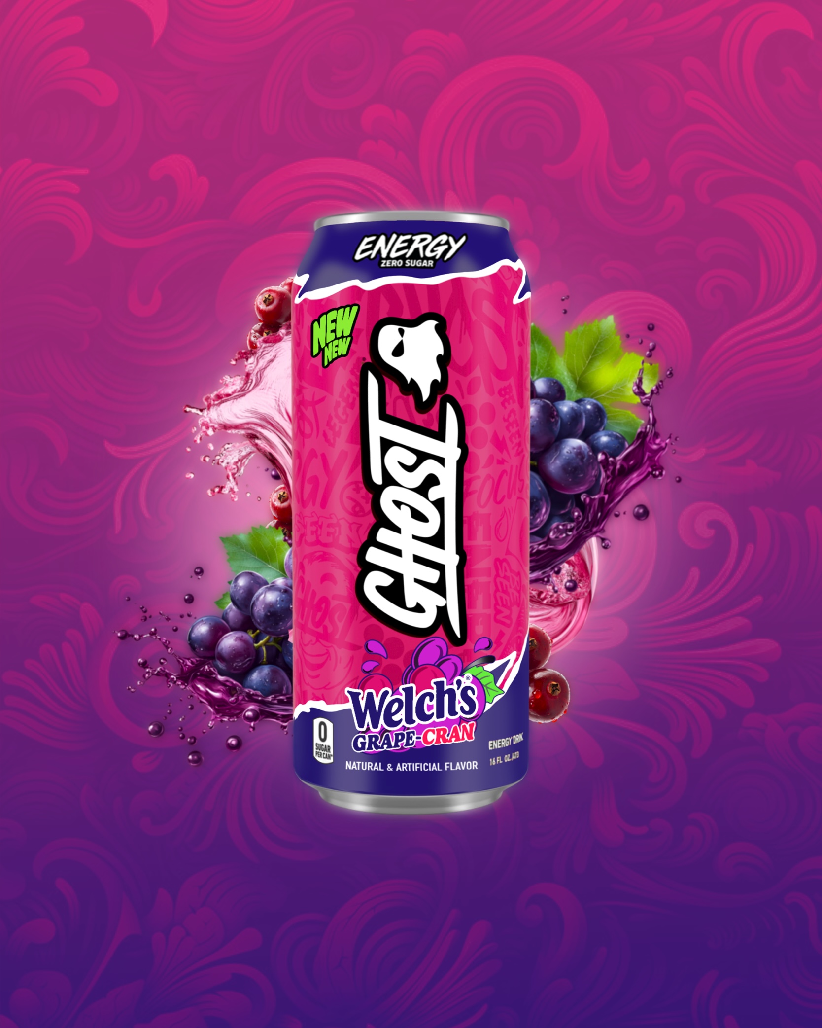 GHOST Energy WELCH’S Grape Cran