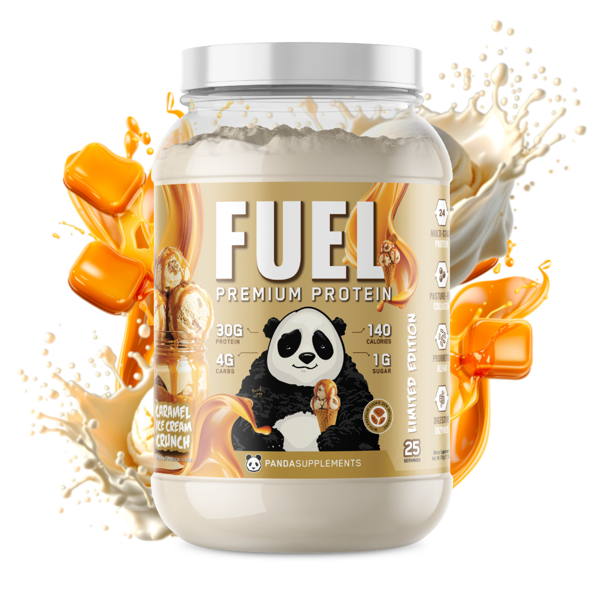 Panda Caramel Ice Cream Crunch