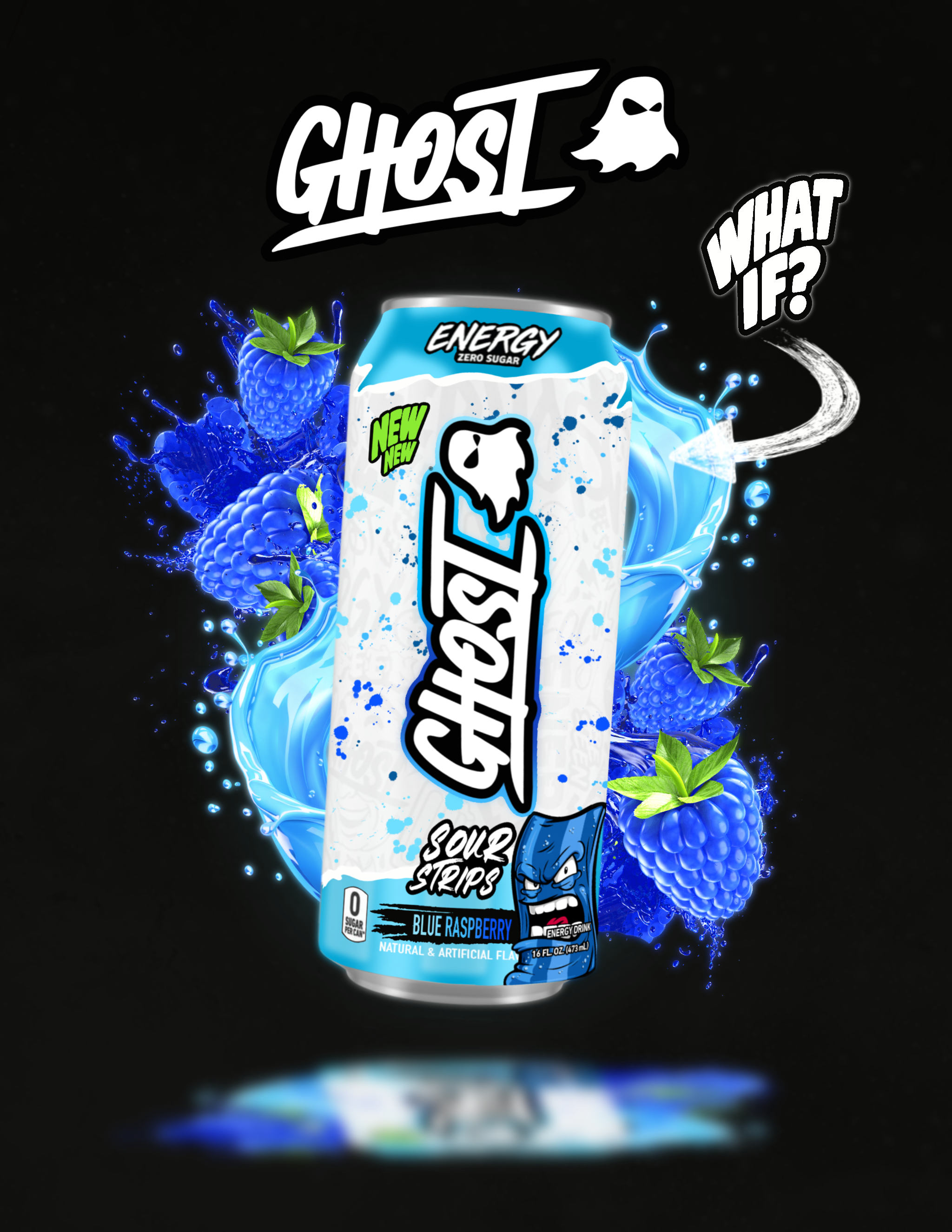 GHOST SOUR STRIPS Energy