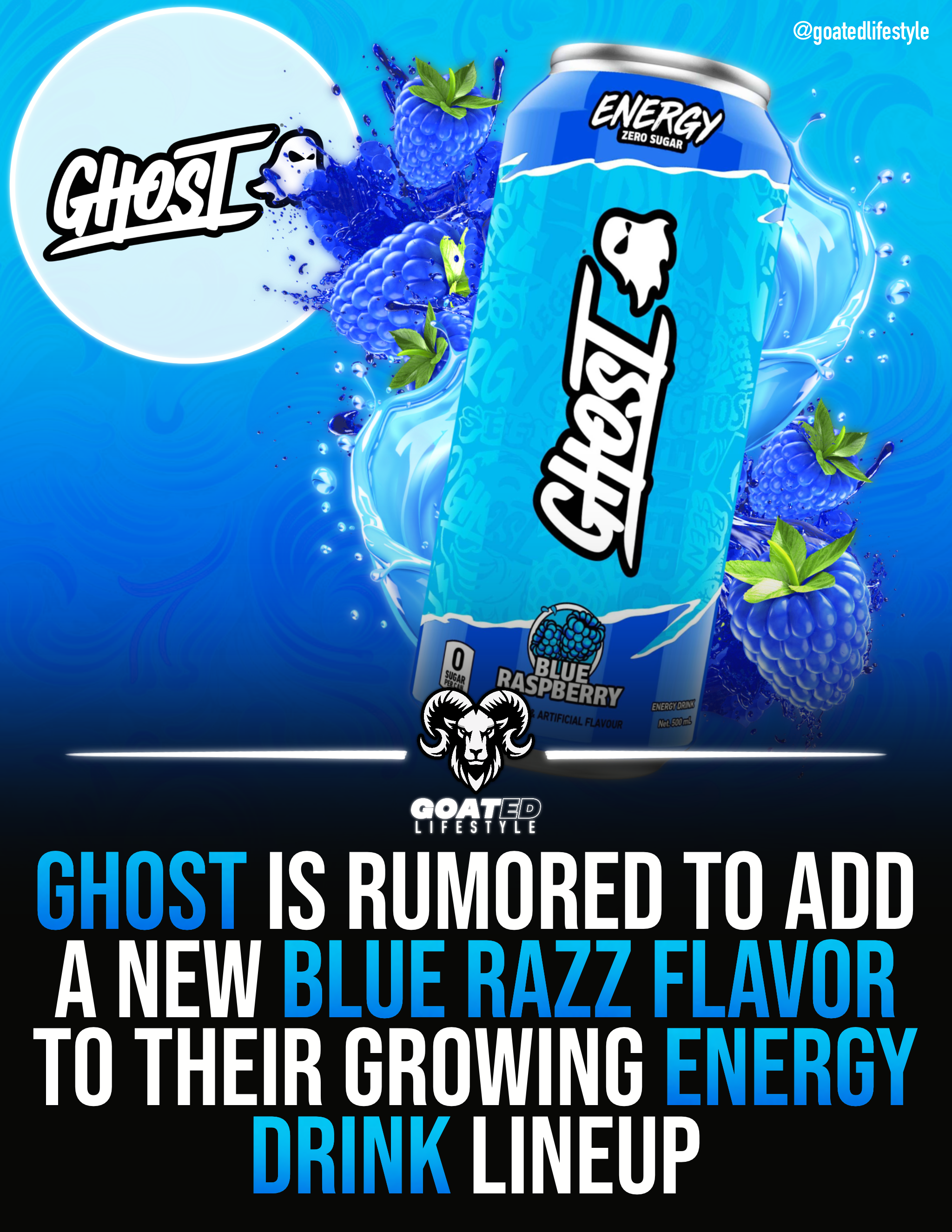 GHOST Energy Blue Raspberry