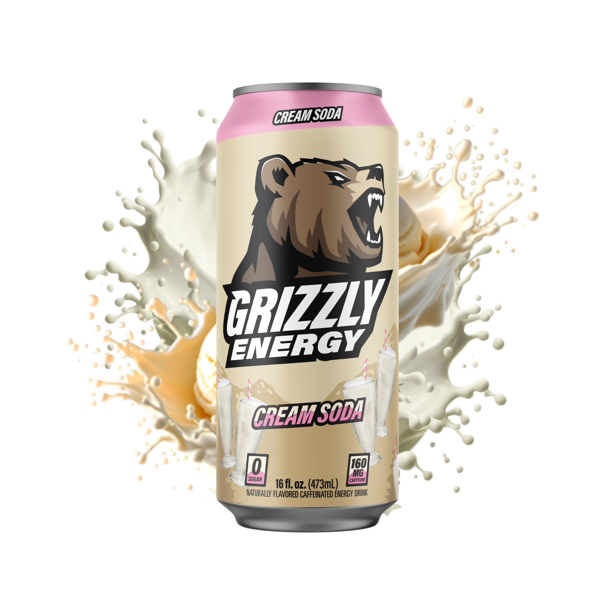 Grizzly Energy Cream Soda