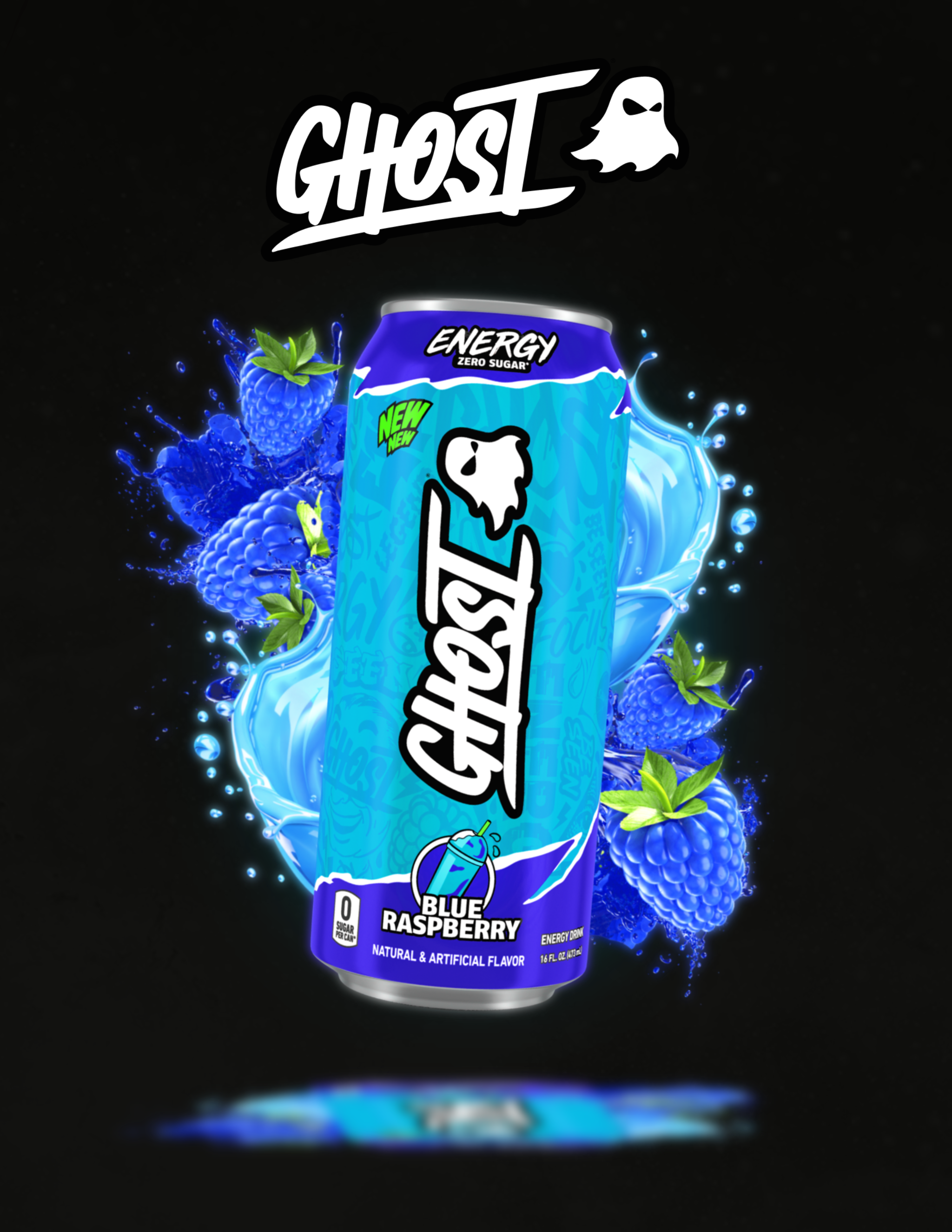 GHOST Energy Blue Raspberry