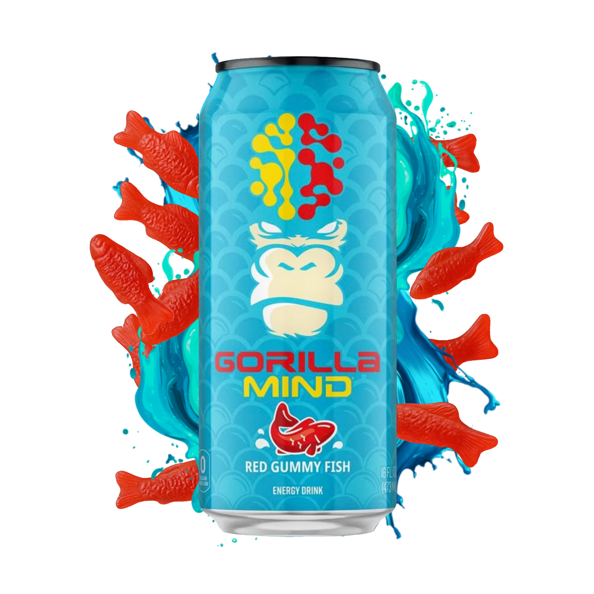 Gorilla Mind Red Gummy Fish