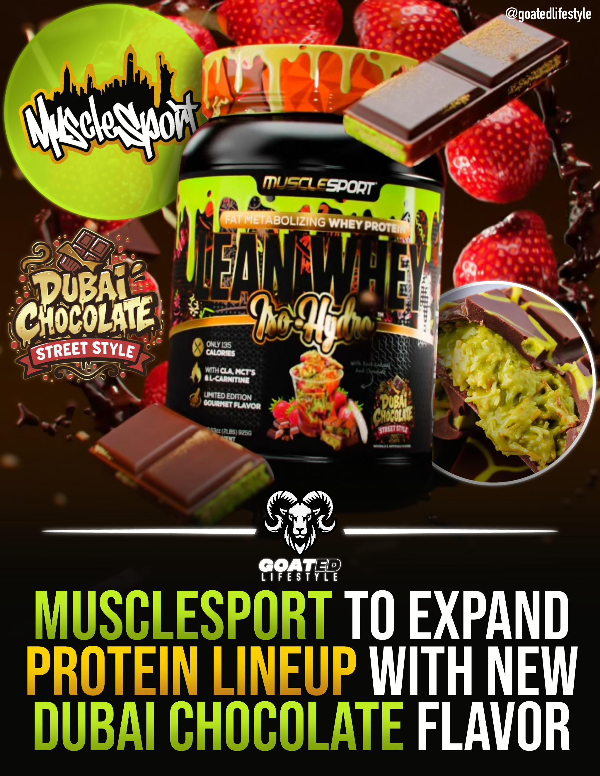 MuscleSport Dubai Chocolate Lean Whey