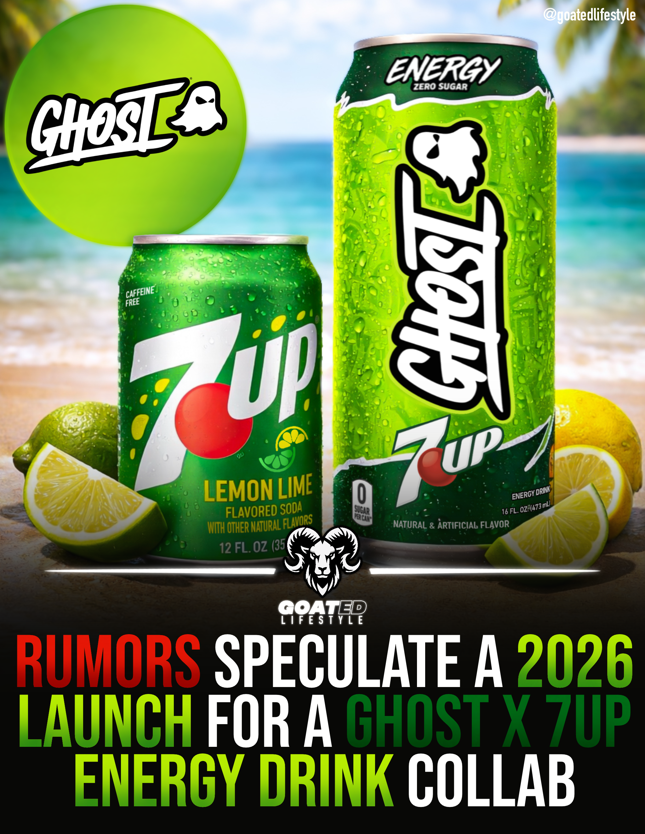 GHOST 7Up Energy Drink