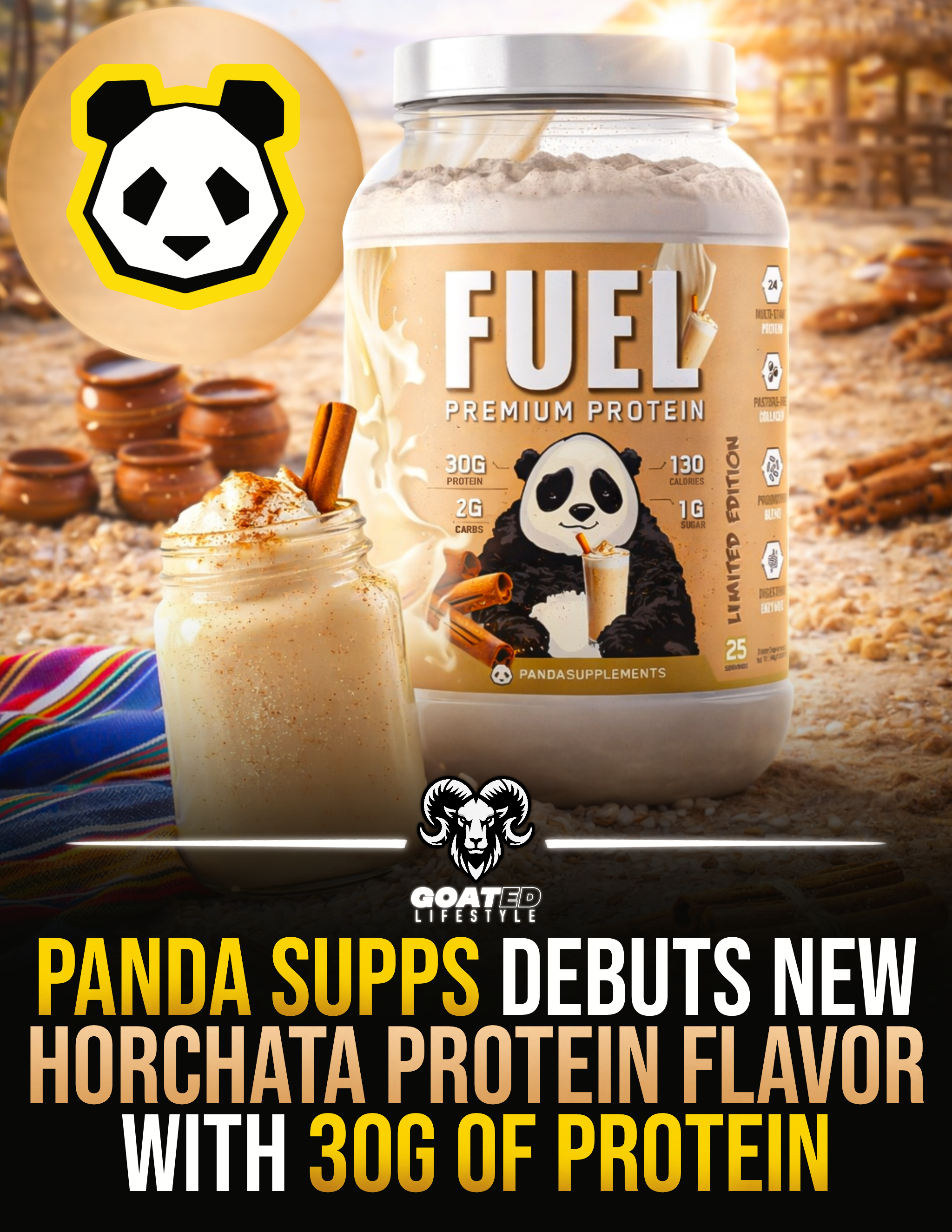 Panda Supps Horchata Protein